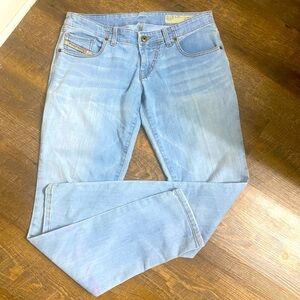 Diesel Industry Gruppe Super Slim-Skinny Low Waist Thin Light Wash Denim Jeans